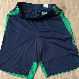Tek Gear Men's Navy and Green Athletic Shorts